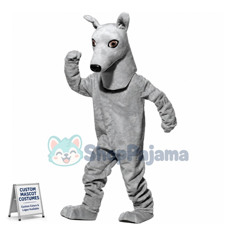 Smart Greyhound Mascot Costume