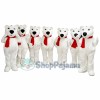 Superb Christmas Polar Bear Mascot Costume