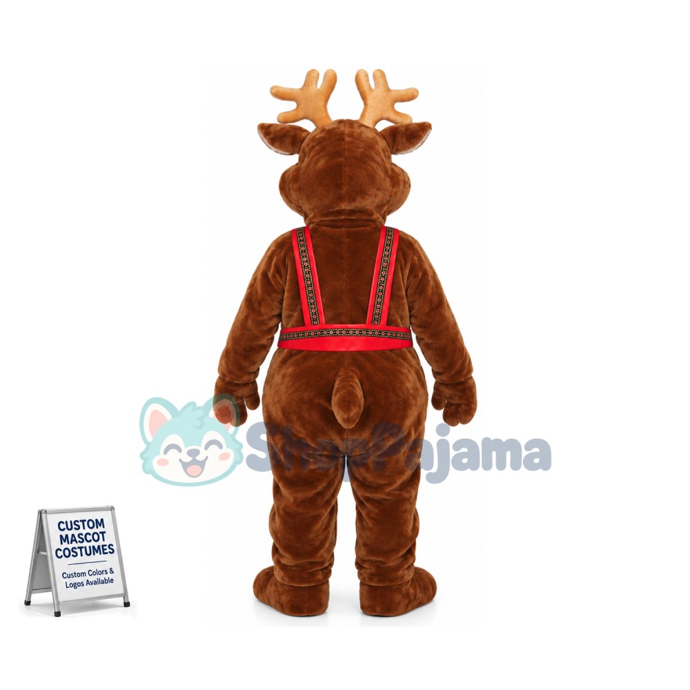 Superb Christmas Reindeer Mascot Costume