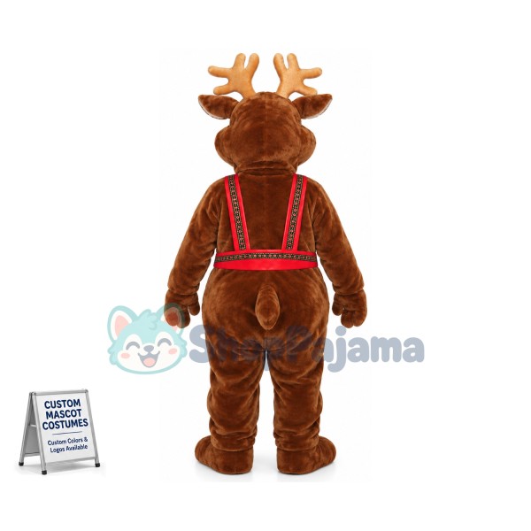 Superb Christmas Reindeer Mascot Costume