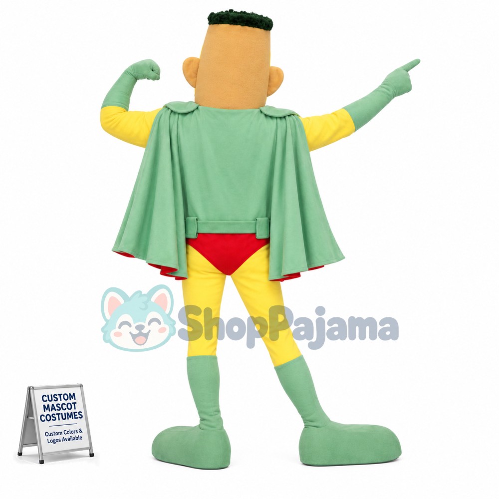 Funny Superman Mascot Costume