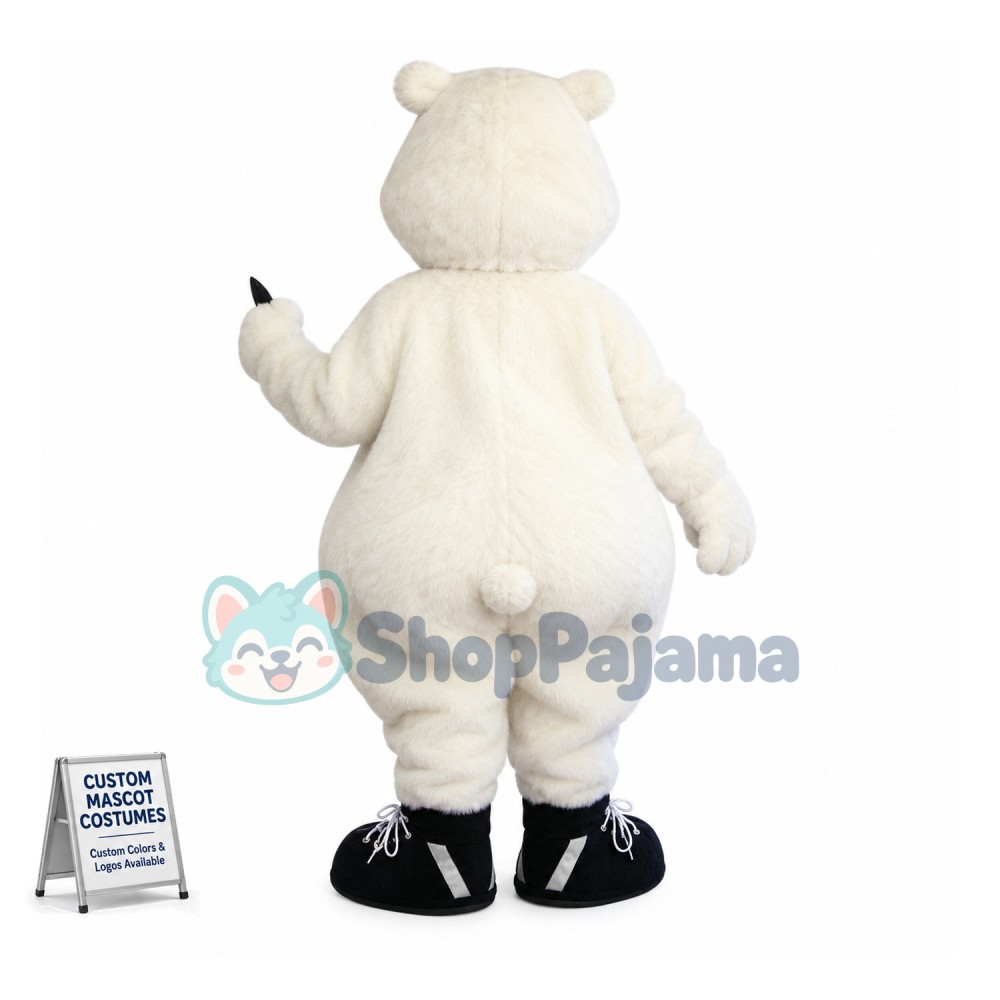 Superb Cute Polar Bear Mascot Costume