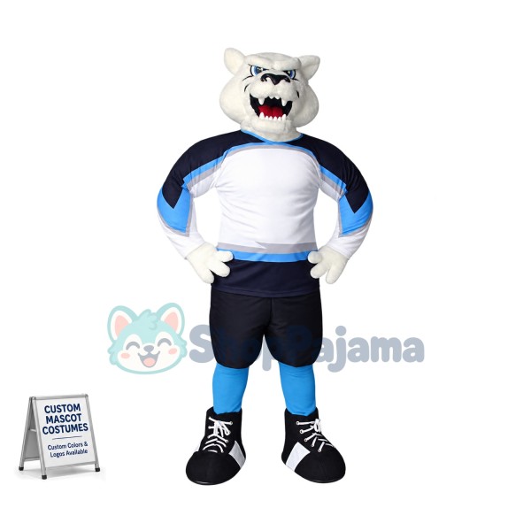 Superb Fierce Polar Bear Mascot Costume