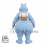 Superb Grey Hippo Mascot Costume