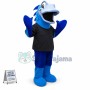 Sport Blue Fish Mascot Costume