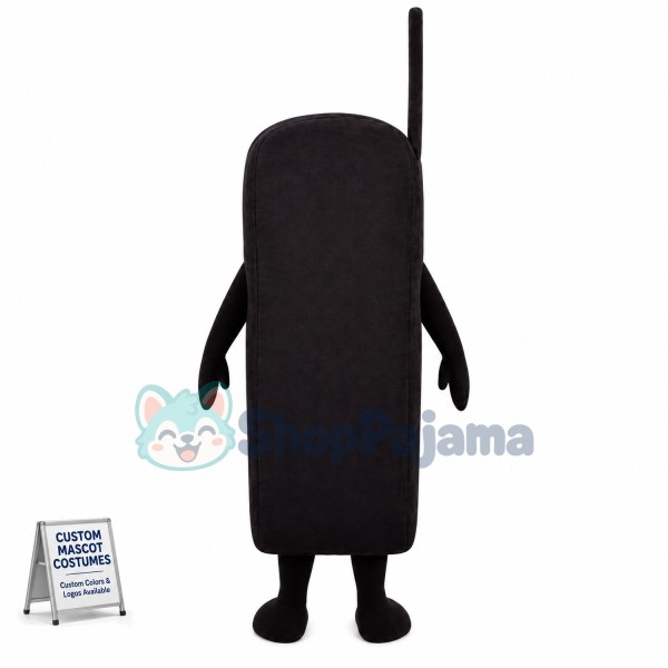 Black Cell Phone Mascot Costume