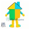 Superb Colorful House Mascot Costume