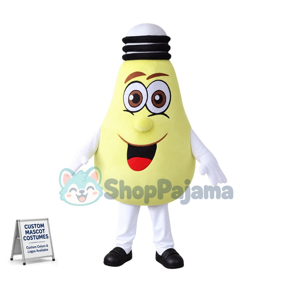 Big Yellow Lamp Mascot Costume
