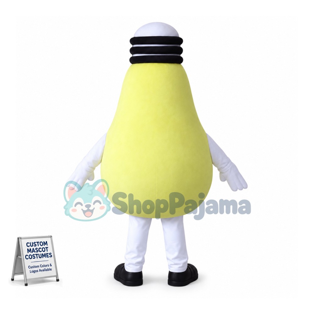 Big Yellow Lamp Mascot Costume