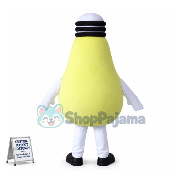 Big Yellow Lamp Mascot Costume