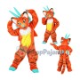 Superb Orange Dragon Mascot Costume