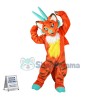 Superb Orange Dragon Mascot Costume