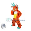 Superb Orange Dragon Mascot Costume