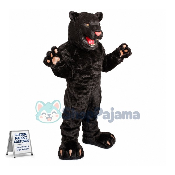 Superb Power Black Panther Mascot Costume
