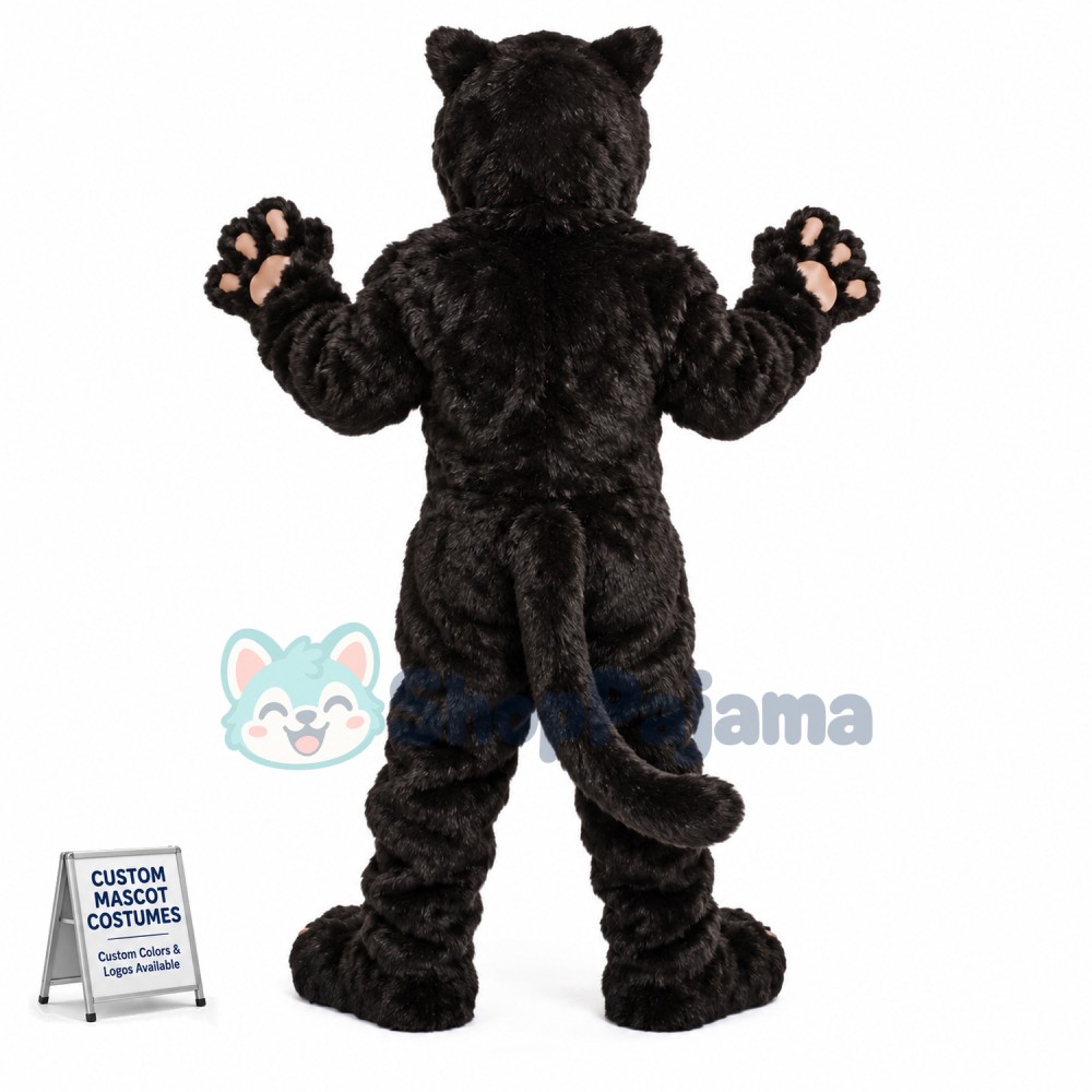 Superb Power Black Panther Mascot Costume