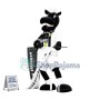 Superb Black Horse Mascot Costume