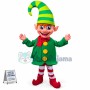 Superb Happy Christmas Elf Mascot Costume