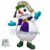 Super Cute Christmas Snowman Mascot Costume