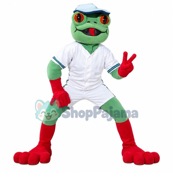 Superb Sport Frog Mascot Costume