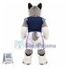 University Grey Husky Mascot Costume
