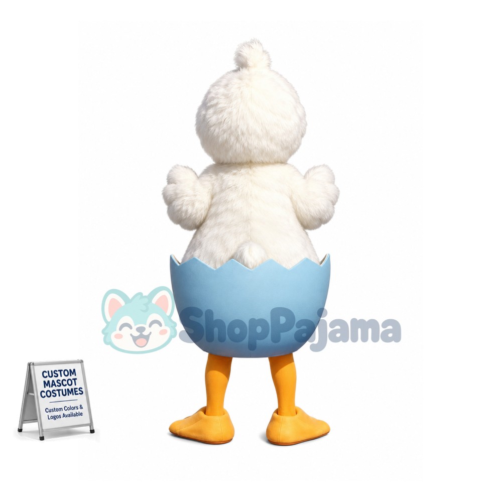 Superb White Duck Mascot Costume