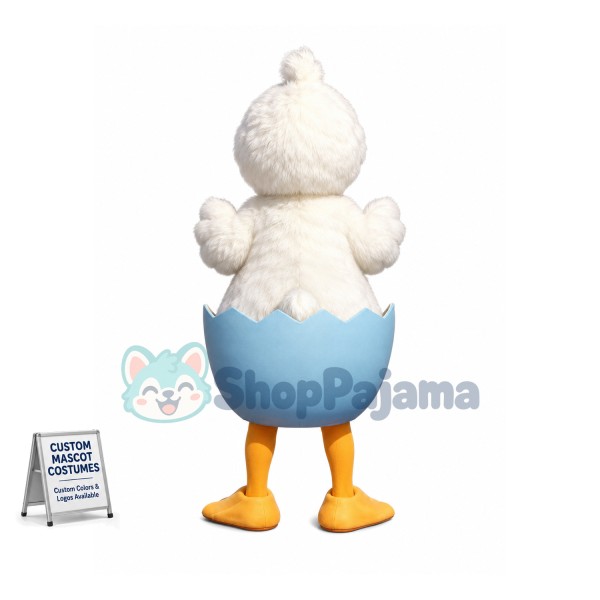 Superb White Duck Mascot Costume