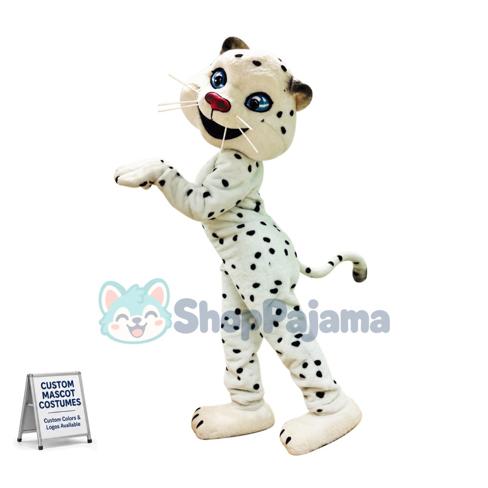 Superb Snow Leopard Mascot Costume