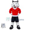 Superb Sport Wolf Mascot Costume