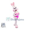 Happy Bunny Girl Mascot Costume