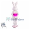 Happy Bunny Girl Mascot Costume