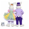 Mr. & Mrs. Easter Bunny Mascot Costume