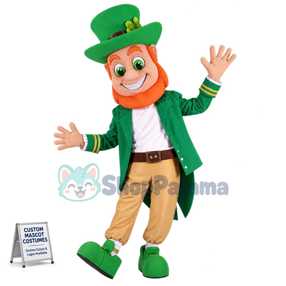 Superb Leprechaun Mascot Costume