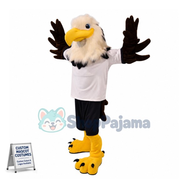 Superb Realistic University Eagle Mascot Costume