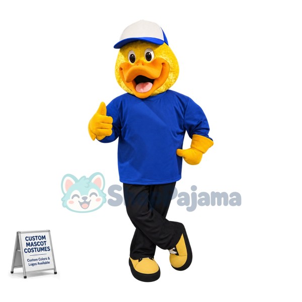 Superb College Duck Mascot Costume