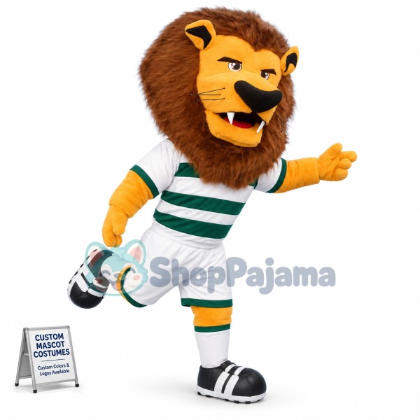 Superb Sport Lion Mascot Costume