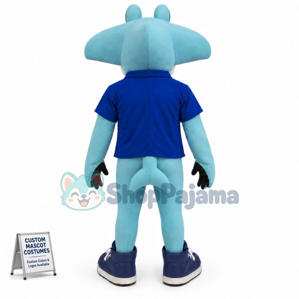 Superb Cute Shark Mascot Costume