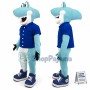 Superb Cute Shark Mascot Costume