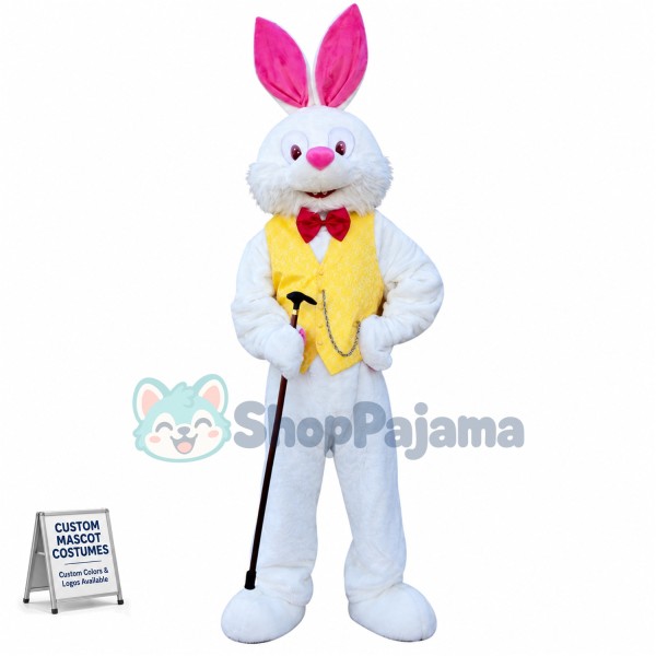 Deluxe Easter Bunny Mascot Costume