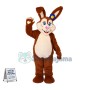 Brown Bunny Girl Mascot Costume