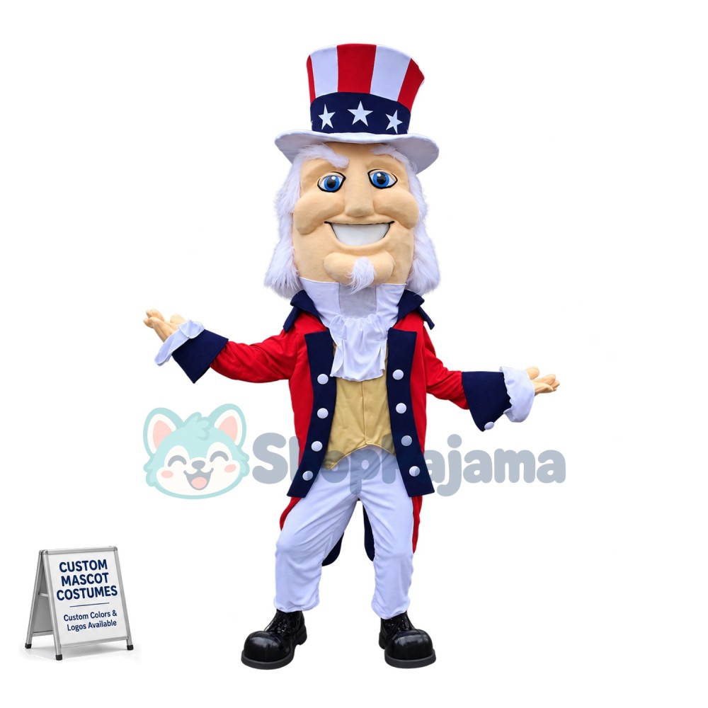 Superb Uncle Sam Mascot Costume