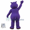 Superb Purple Hippo Mascot Costume