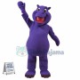 Superb Purple Hippo Mascot Costume