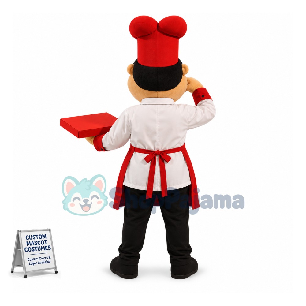 Superb Pizza Chef Mascot Costume