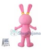 Superb Pink Bunny Mascot Costume