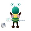 Super Cute Green Bee Mascot Costume