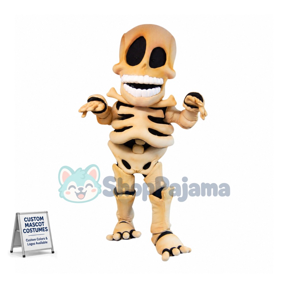 Skeleton Mascot Costume