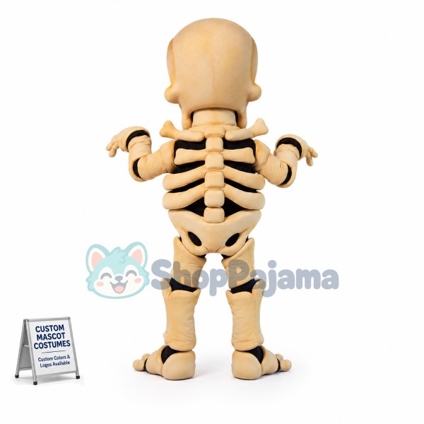 Skeleton Mascot Costume