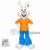 Superb All White Rabbit Mascot Costume