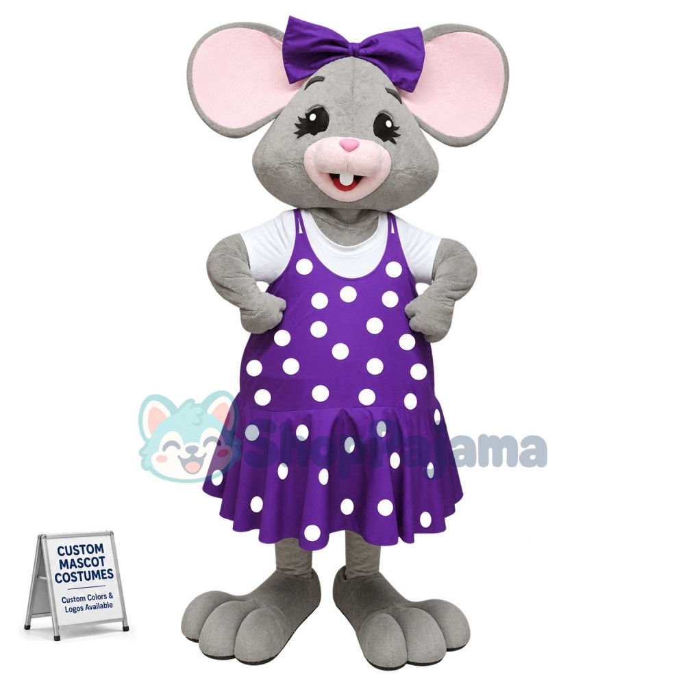 Beautiful Mouse Girl Mascot Costume