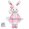 Pink Dress Rabbit Mascot Costume